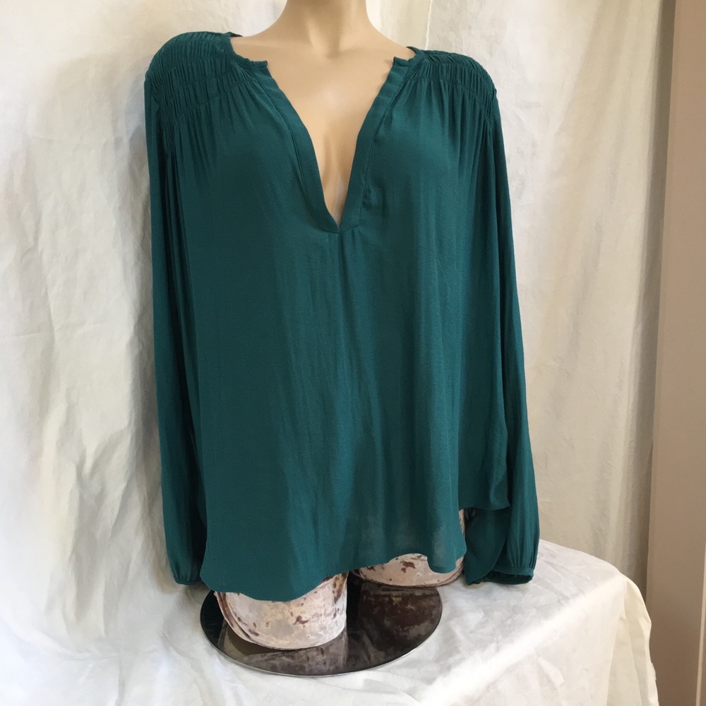 RO & DE teal smock tunic